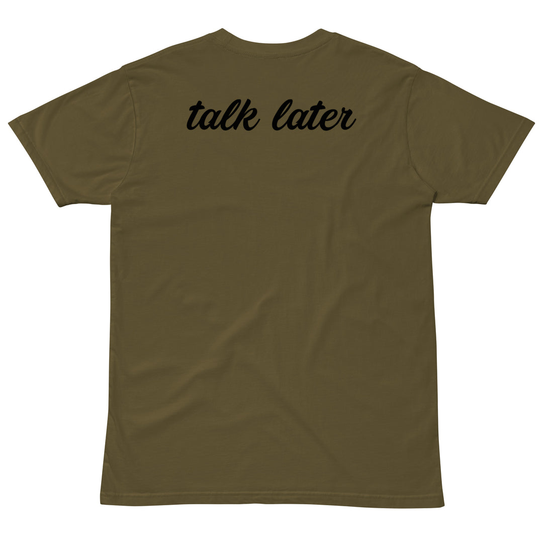 Talk Later Black Cursive