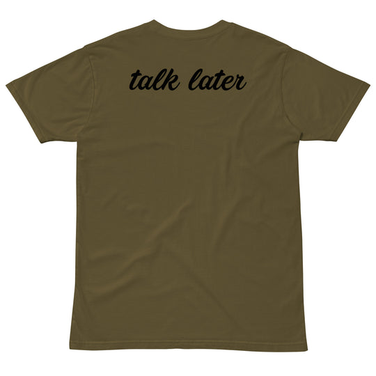 Talk Later Black Cursive