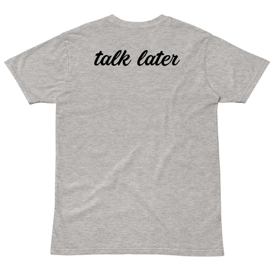 Talk Later Black Cursive