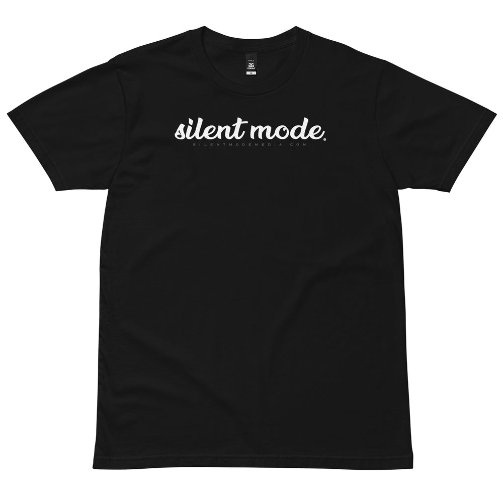 Silent Mode Training Tee (White Cursive Front)