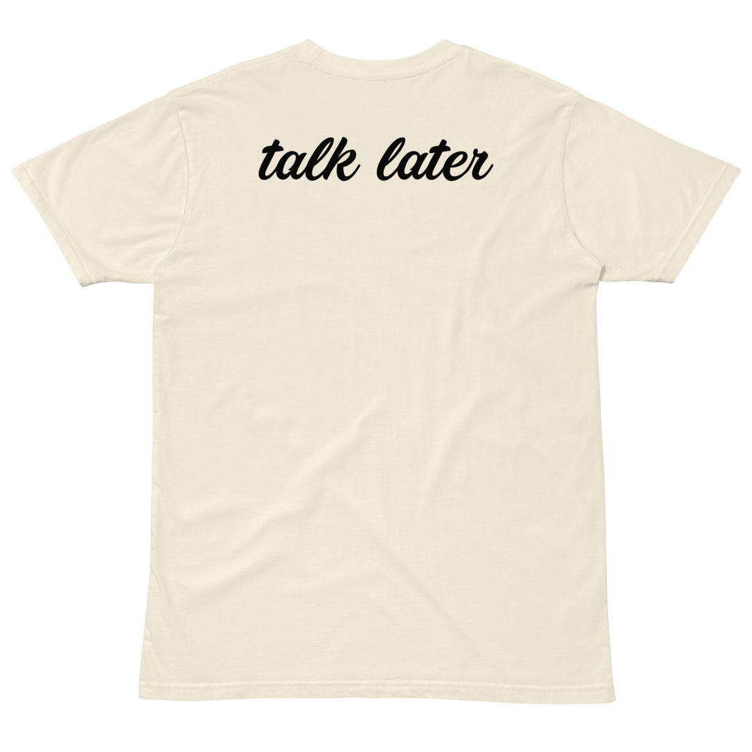 Talk Later Black Cursive