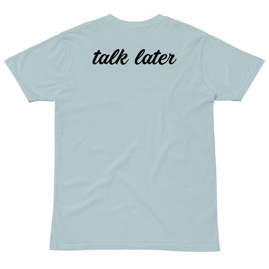 Talk Later Black Cursive