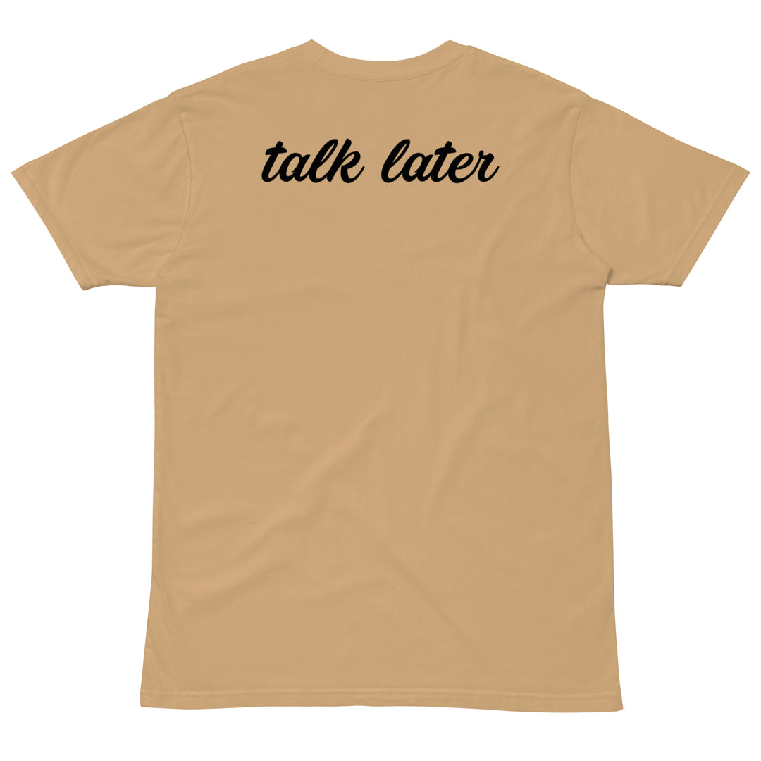 Talk Later Black Cursive