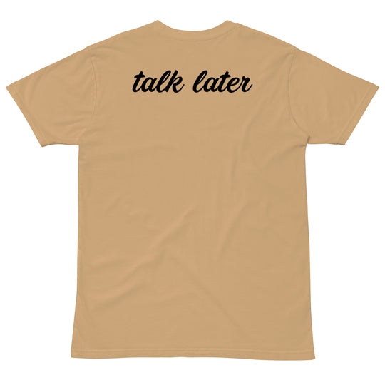 Talk Later Black Cursive