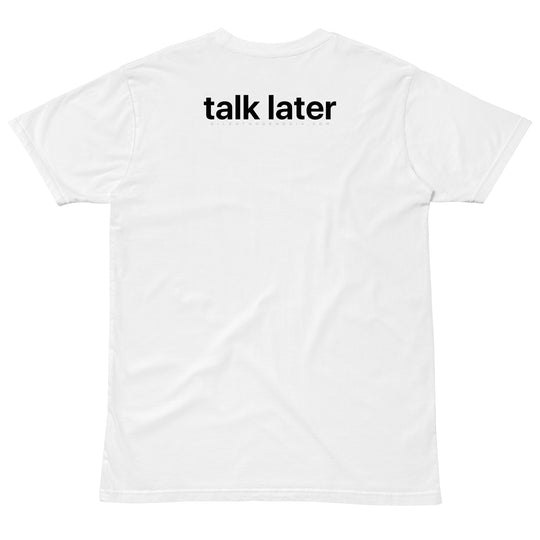 Talk Later Black Print