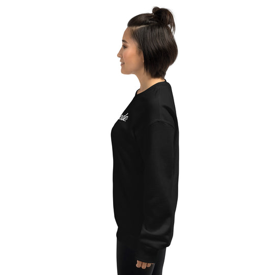 Silent Mode Pullover Black Cursive Logo