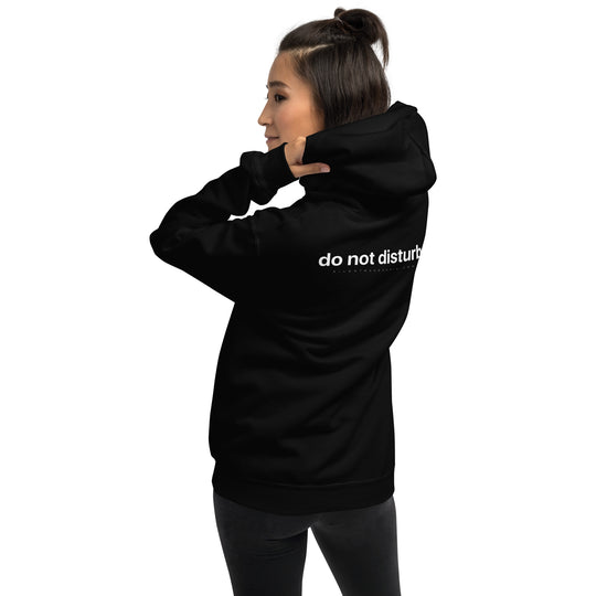 Silent Mode Hoodie (White Printed Front & Back)